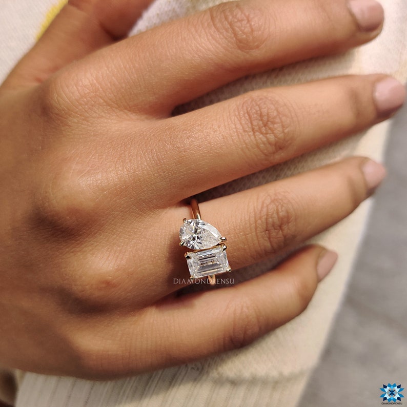moissanite engagement ring