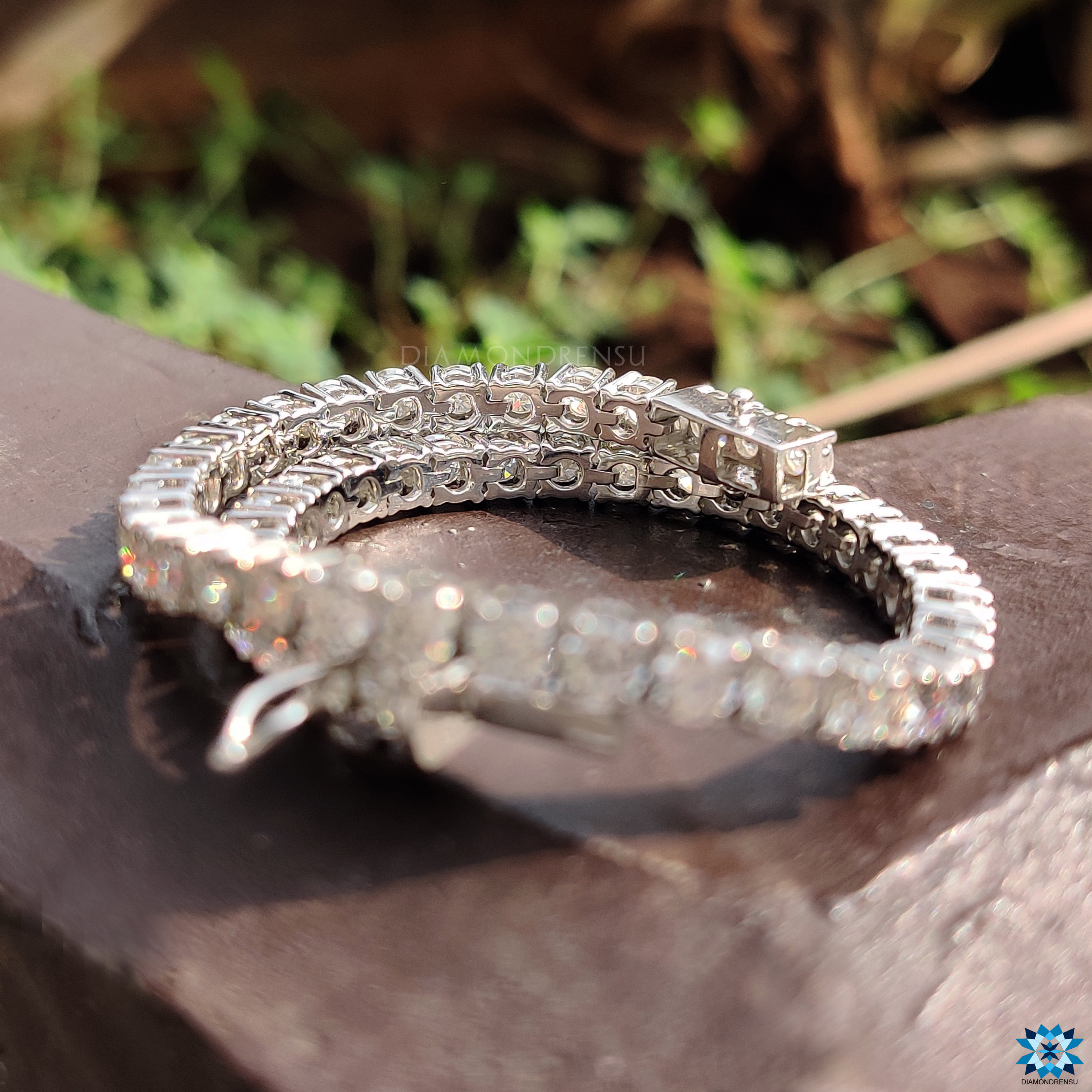 EVER FAITH Bracciale Tennis Con Zirconia E Perle Similpietra – Bracciale Rigido Placcato Oro Per Matrimonio E Damigelle - 5