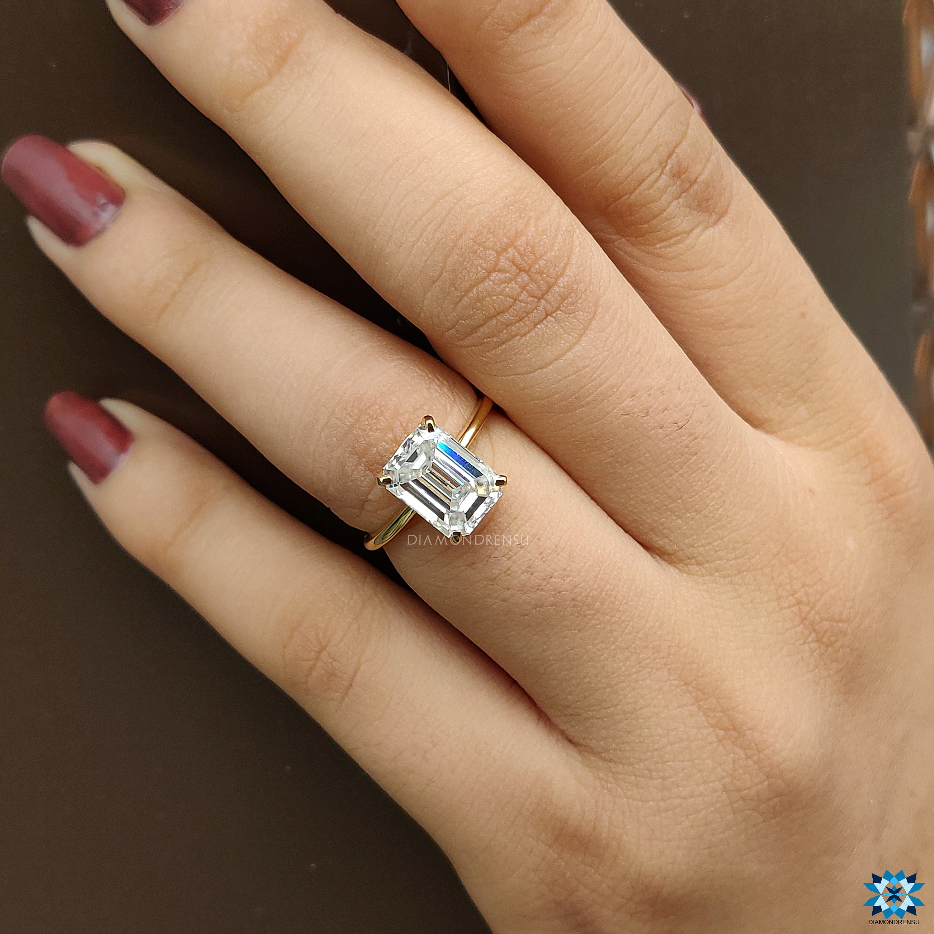 3.41 Ct White Emerald Cut Moissanite Men's Engagement Ring 925 Sterling Silver 3.41 Ct White Emerald Cut Moissanite Men's Engagement Ring 925 Sterling Silver