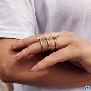 moissanite engagement ring