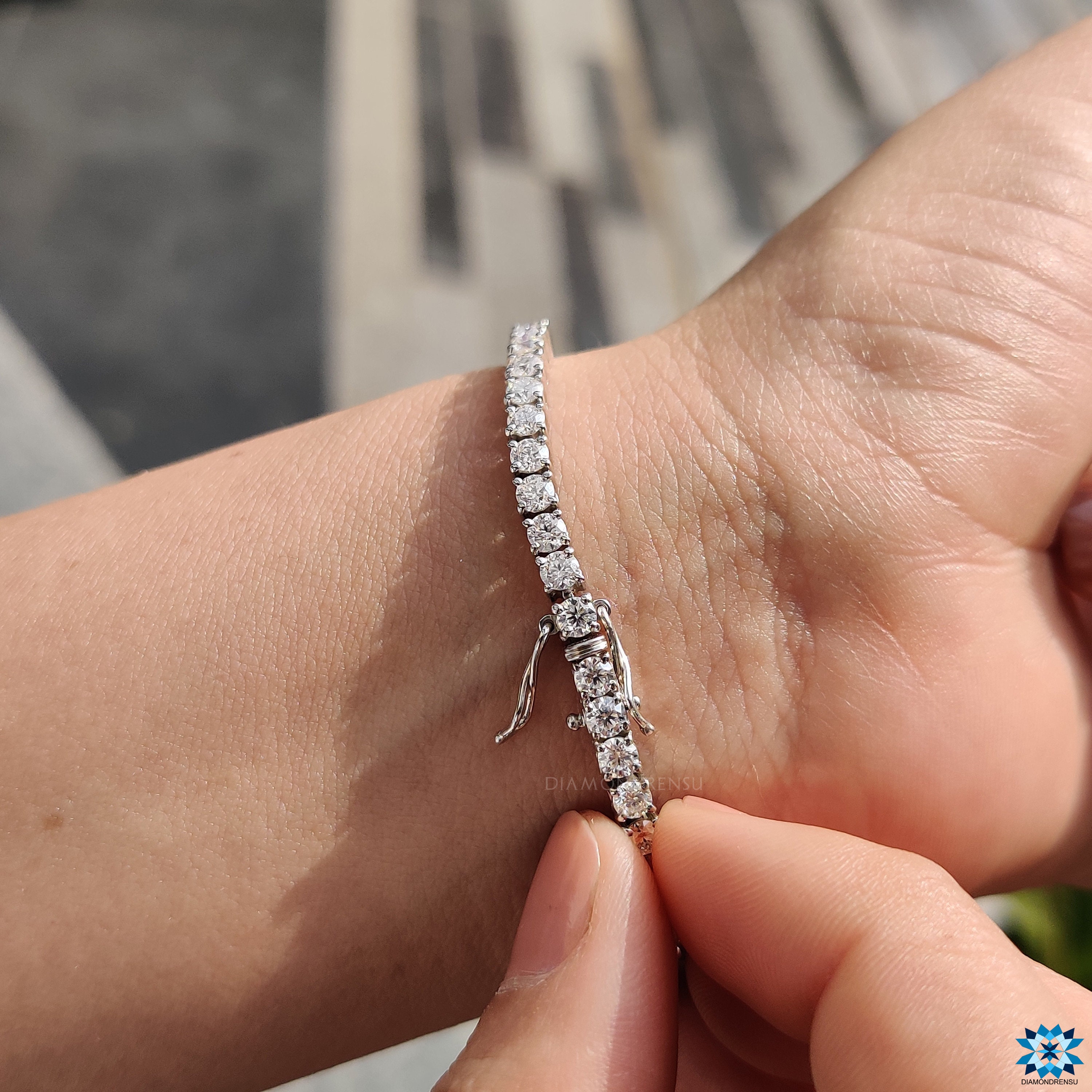 Uloveido Braccialetto tennis da donna con zirconia cubica da 2,5 x 6