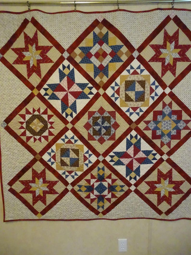 Freedom Bound quilt 60 x 60 Etsy