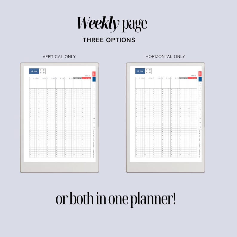 Daily Planner & Life Book for reMarkable Paper Pro, Techonichi Japanese style, quarterly monthly weekly, list tracker, meeting project notes image 6