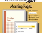 Morning Pages & Daily Journal for reMarkable Paper Pro Move, reflection, gratitude, mindfulness, brain dump, reusable annual template