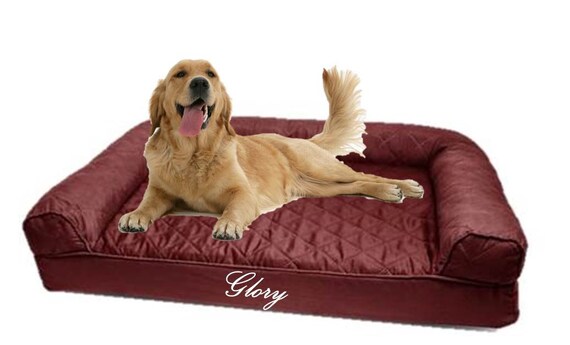 Personalized Dog Sofa Pampered Pet Place Large Dog Bed Etsy
