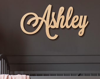 Custom Name Sign, Personalized Name Signs for Wall Decor, Wooden Letters Over Crib Sign, Baby Room Gifts, Nursery Decor Baby Shower Gift