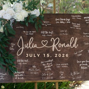 Wedding Guest Book Alternative, Custom Wedding Welcome Sign, Personalized Guest Book, Wood Wedding Signs, Wedding Decor for Couples