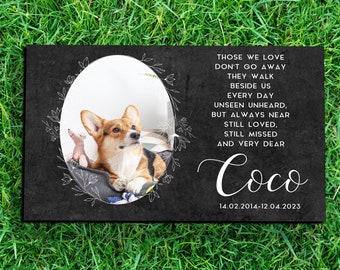 Dog Memorial Gift - Pet Memorial Stone - Dog Memorial Stone - Pet Grave Marker - Dog Headstone Personalized - Pet Headstone - Loss of Dog