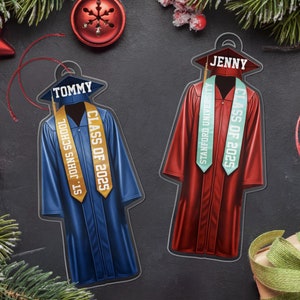 Personalized Graduation Ornament, Graduation Gift for Her, High School Graduation Gift, College Graduation Gift for Him, New Graduate 2025