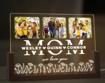 Mothers Day Gift, Personalized Gifts for Mom, Custom Night Light for Mom, Custom Gifts for Mom from Daughter, Grandma Gifts for Grandkids