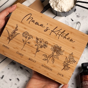 Cadeaux fête des mères pour maman, cadeaux personnalisés pour grand-mère, planche à découper pour maman de sa fille, cadeaux grand-mère, cadeau cuisine de maman