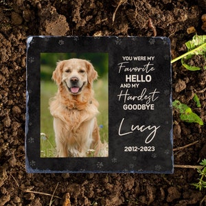 Pet Memorial Stone, Dog Memorial Stone, Pet Grave Marker, Dog Headstone Personalized, Pet Headstone, Loss of Dog Memorial Sympathy Gifts