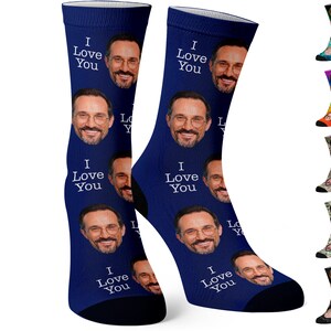 Custom Socks, Personalized Socks, Custom Face Socks, Personalized Gifts for Him, Dad Photo Socks, Custom Socks with Faces, Pet Photo Gifts