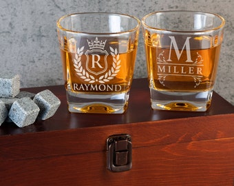 Personalized Gifts for Dad, Groomsmen Gift, Boyfriend Gift for Him, Custom Whiskey Glass, Best Man Gift Groomsman Proposal