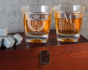 Personalized Gifts for Dad, Groomsmen Gift, Boyfriend Gift for Him, Custom Whiskey Glass, Best Man Gift Groomsman Proposal