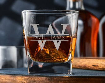 Whiskey Glass Personalized Groomsmen Gift, Boyfriend Gift, Personalized Gifts for Men, Dad Gifts, Best Man Gift Groomsman Proposal