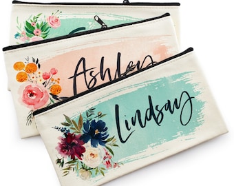 Personalized Makeup Bags, Wedding Bridesmaid Gifts, Personalized Gifts for Her, Custom Makeup Bags, Birthday Gifts for Her, Gifts for Mom