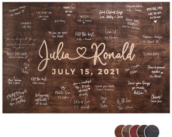 Wedding Guest Book Alternative, Custom Wedding Welcome Sign, Personalized Guest Book, Wood Wedding Signs, Wedding Decor for Couples
