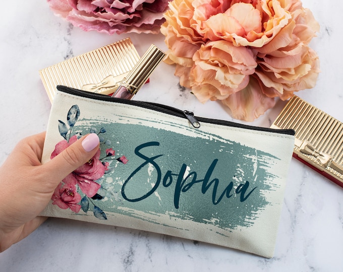 Bridesmaid Makeup Bags - Personalized Gifts for Her, Custom Cosmetic Bags, Best Friend Gifts for Her, Birthday Gifts, Bridesmaid Proposal