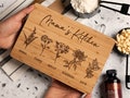 Personalized Gifts for Mom, Personalized Cutting Board, Mom Christmas Gifts, Grandma Gifts, Mama's Kitchen Decor, Grandmas Garden Gift