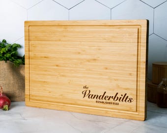 Personalized Cutting Board for Wedding Gift, Anniversary Gift for Couples, Housewarming Gift, Custom Charcuterie Board, Gift for Home Decor