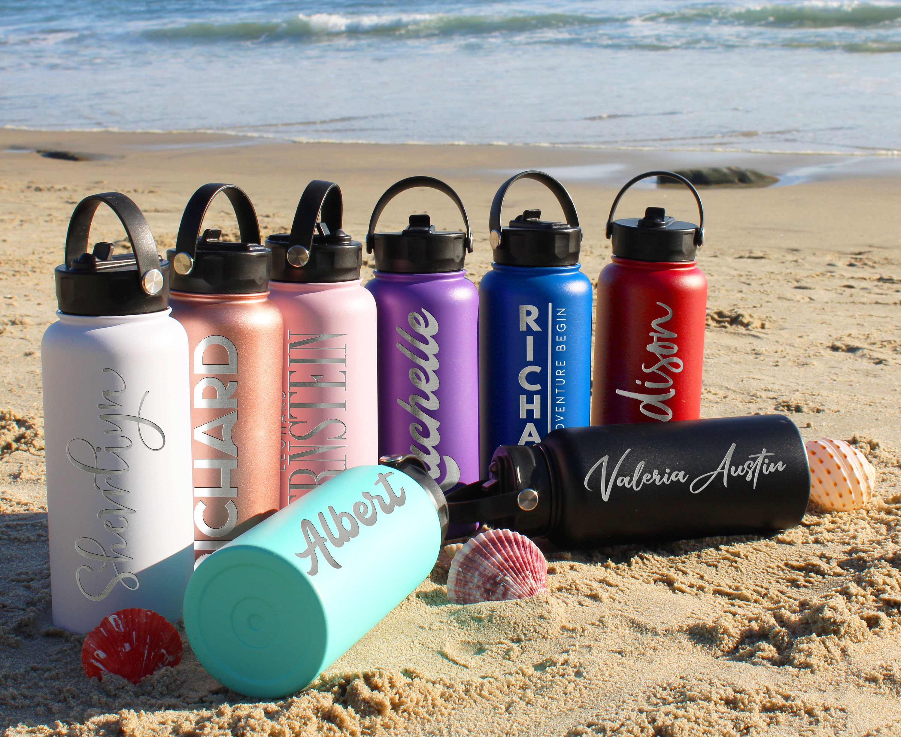 personalized double insulated 32 oz. water bottle