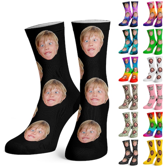Custom Face Socks Personalize Photo Sock with Your Face for Etsy