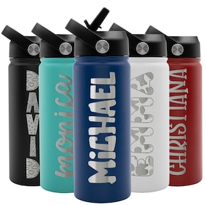 Kids Water Bottle Personalized, Back to School Gifts, Custom Water Bottle for Kids, First Day of School, Customizable Bottles for School