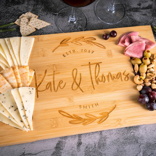 Home Decor and Gifts, Wedding Gifts, Personalized Charcuterie Board Serving Board, Custom Cheese Board, Housewarming Gifts, New Home Gifts