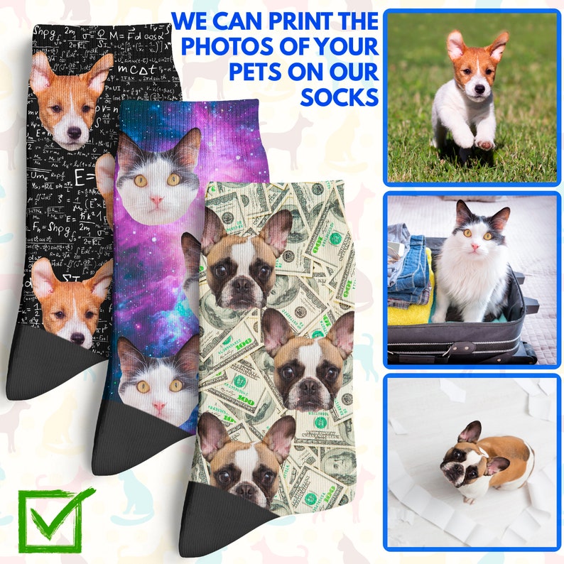 Personalized Socks with Faces, Birthday Gifts for Him, Custom Socks, Personalized Gifts for Him, Funny Gift Idea with Photo, Face Socks image 8