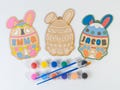 Personalized Easter Egg Paint Kit, Easter Gift for Kids, Easter Craft For Kids, Kids Paint Kit, DIY Wooden Paint Kit, Egg Brush Paint
