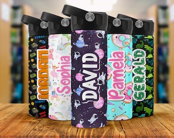 Kids Water Bottle Personalized, Back to School Gift, Custom Water Bottles, Gift for Toddlers, Customizable Bottles for School 14OZ