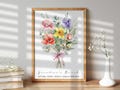 Mother's Day Gifts for Mom, Custom Family Birth Flower Bouquet Sign, Mom Birth Month Flower Sign, Mothers Day Gifts from Daughter, Kids