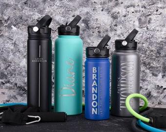 Promotional 24 oz Slim Fit Water Bottle With Straw Lid $1.84