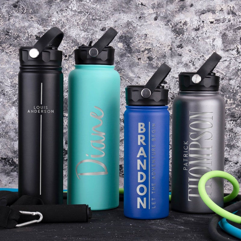 Personalized Stainless Steel Water Bottle - Etsy