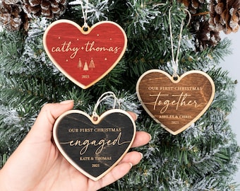 Our First Christmas Ornament, Personalized Mr and Mrs Christmas Ornament, First Christmas as Mr and Mrs Ornament, First Christmas Together