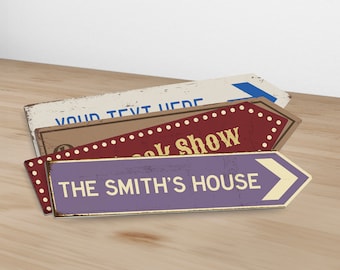 Custom Metal Sign, Personalized Sign Rustic Indoor or Outdoor Use, Make Your Own Sign 18x4, Customize Sign for Office, Business, Workplace