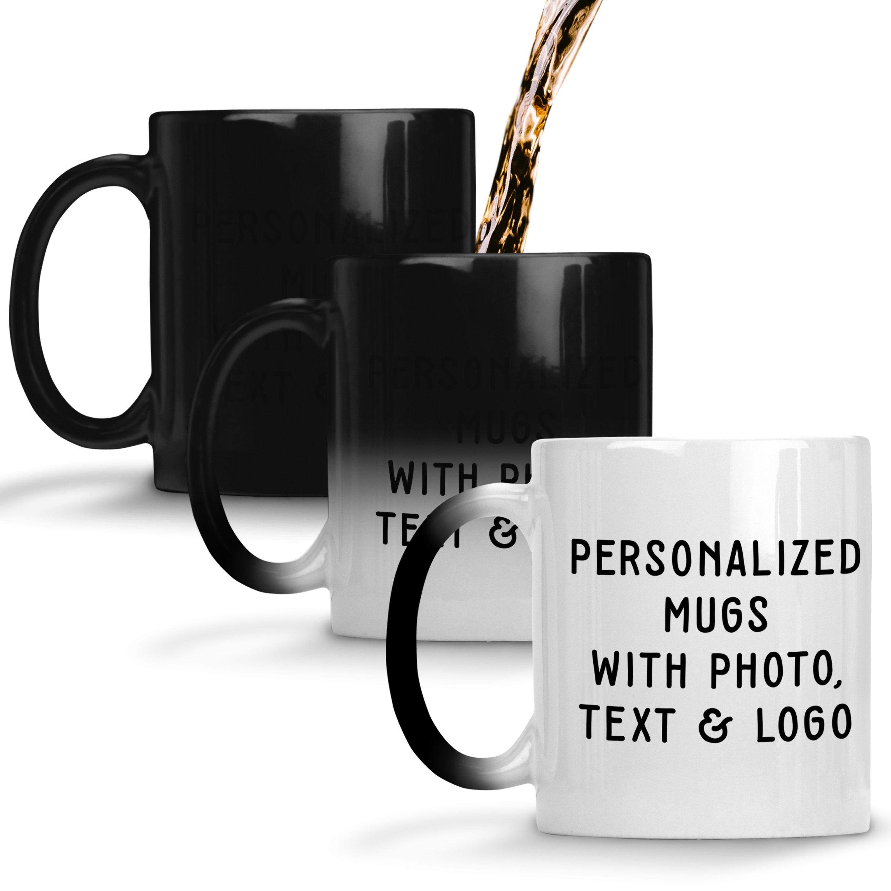 Customizable Mug 11 oz, 15 oz, Enamel, Color Changing Coffee Mug