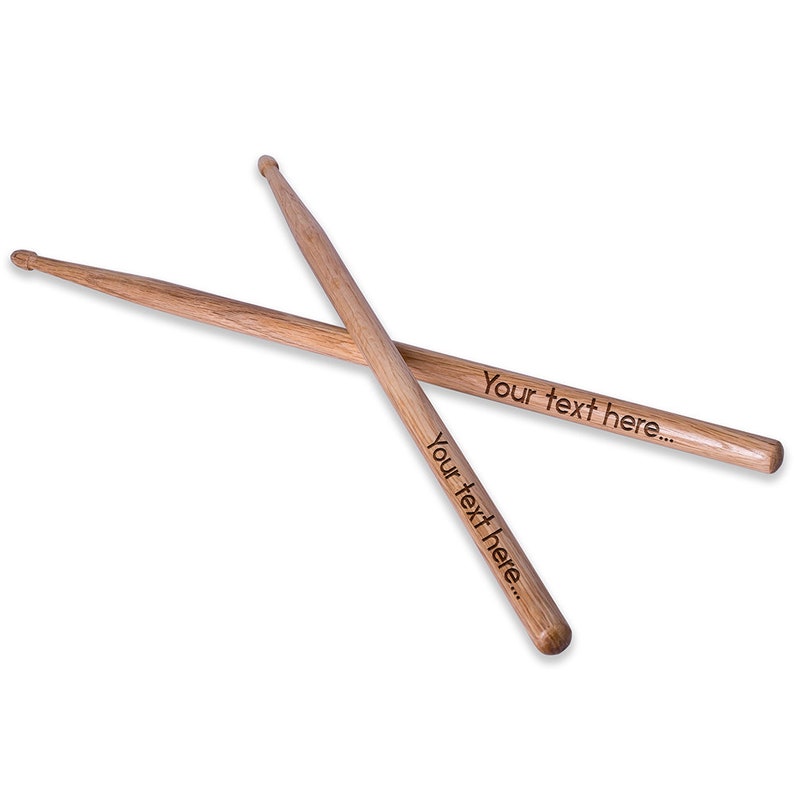 Personalized Drumsticks 1 Pair 5A & 5B Engraved Wooden Etsy