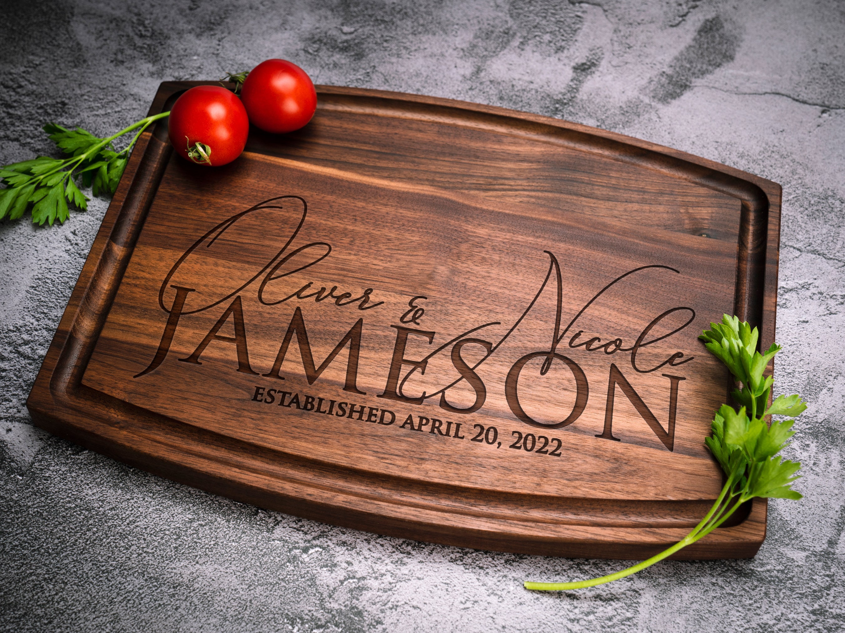 Personalized cutting board sale