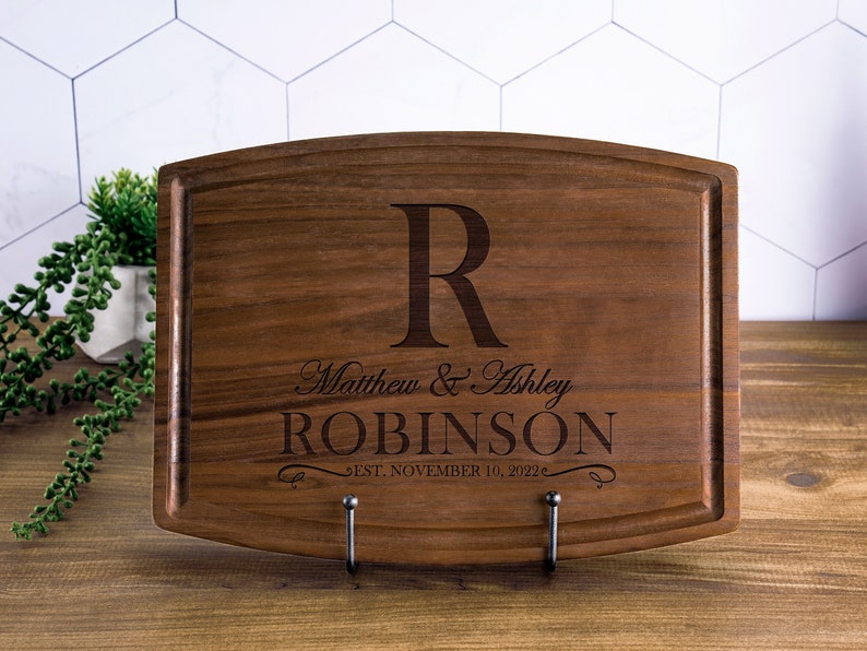 Personalized Gifts, Wedding Gift for Couple, Personalized Cutting Board, Engraved Charcuterie Board, Custom Cutting Board Bridal Shower Gift