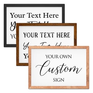 Custom Sign, Personalized Sign Wall Art Home Decor, Make Your Own Sign ...