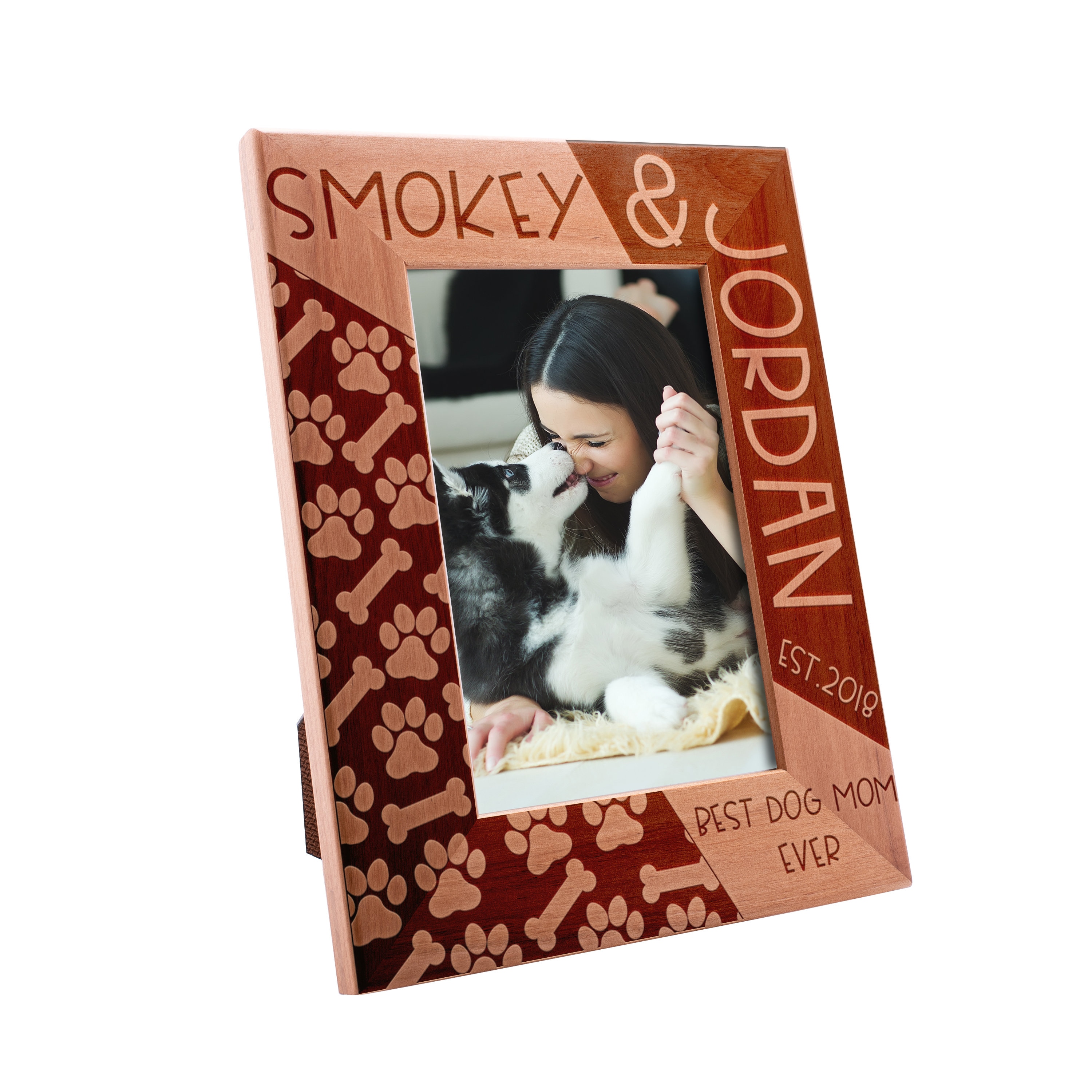 Personalized Picture Frame 4x6 Christmas Gift , Best Dog Dad Ever