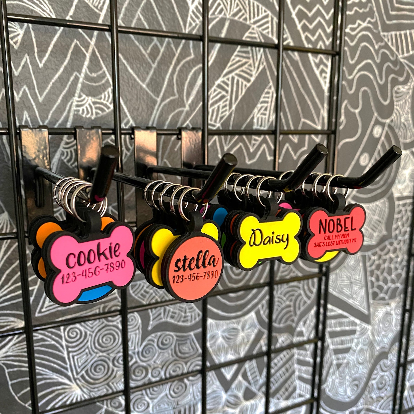 Silicone Dog Tags for Dogs Personalized Dog ID Tags Double Etsy