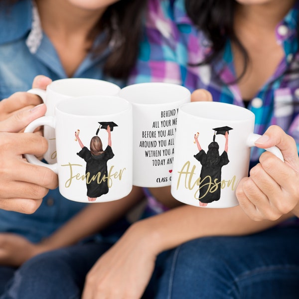 Graduation Gifts for Her, Collage Graduation Mug 11 Oz. High School Graduation, Custom Graduation Mug, Collage Grad Girl, Class of 2024