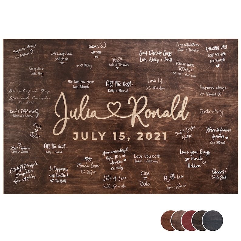 wedding guest book alternative