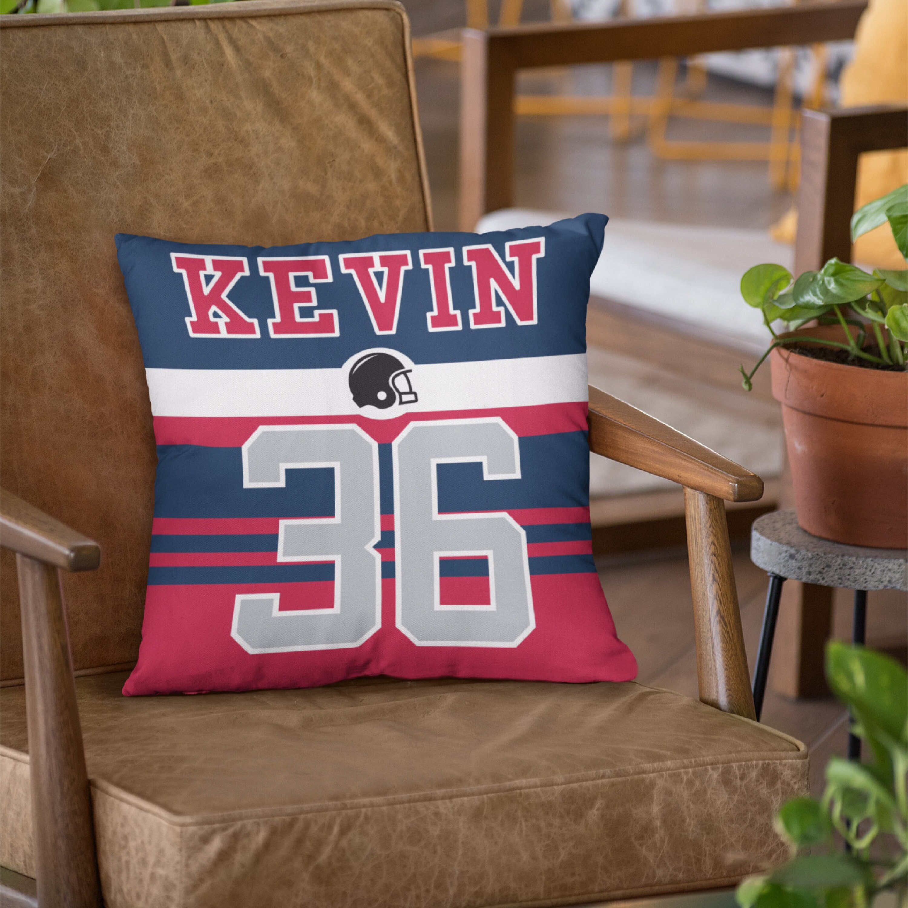 Seattle Kraken Personalized Jersey Throw Pillow - Sports Unlimited