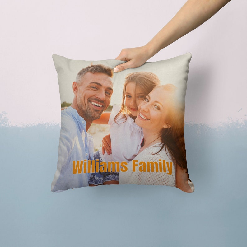 Custom Photo Pillow Case Add Picture Personalized Throw Pillow Etsy