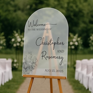 Custom Wedding Sign, Welcome Wedding Sign, Reception Wedding Board, Personalized Welcome Sign, Outdoor Wedding Sign, Wedding Decoration