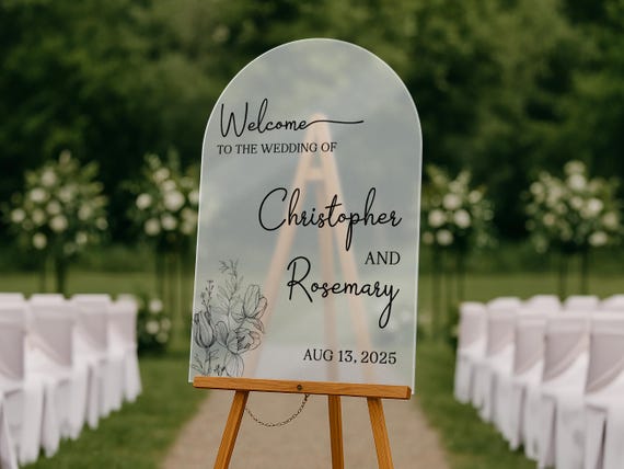 Custom Wedding Sign, Welcome Wedding Sign, Reception Wedding Board, Personalized Welcome Sign, Outdoor Wedding Sign, Wedding Decoration